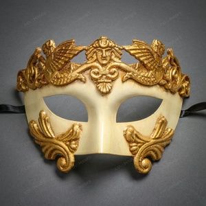 Roman Greek Emperor Warrior Venetian Mask